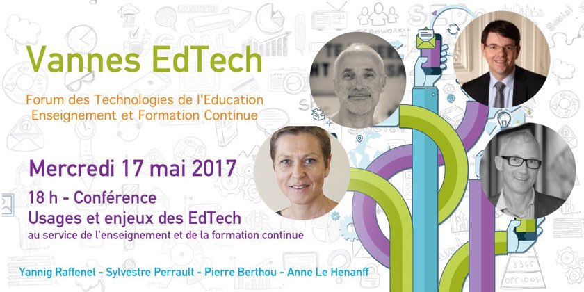 RDV Mer. 17 Mai 2017 pour #VannesEdTech à 18h Conf sur les #EdTech - Inscription : bit.ly/2qHyYzg