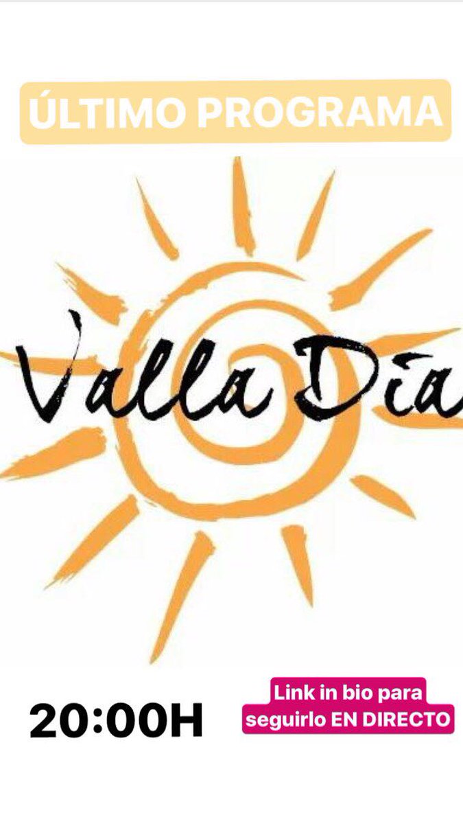VallaDiaUva's tweet photo. Esta tarde ponemos punto final a 3 años de aventura. No te pierdas el FINAL DE VALLA DÍA a partir de las 20:00h en  https://t.co/dPc40sKk7d https://t.co/RztBc61ciR