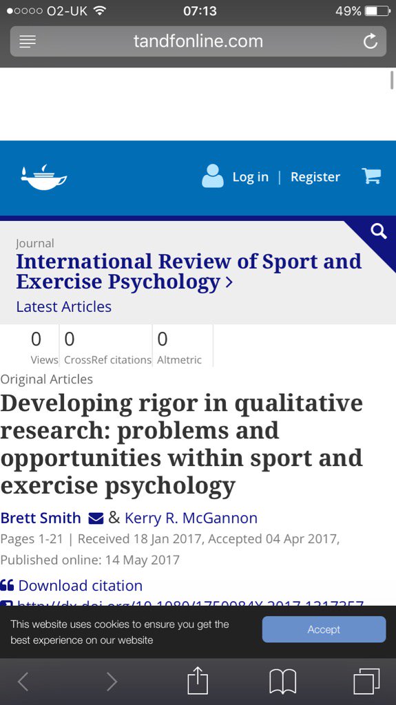 New paper on developing rigor in #qualitative research now out -free copies here tandfonline.com/eprint/nIxPuw6… @FlockeKerry