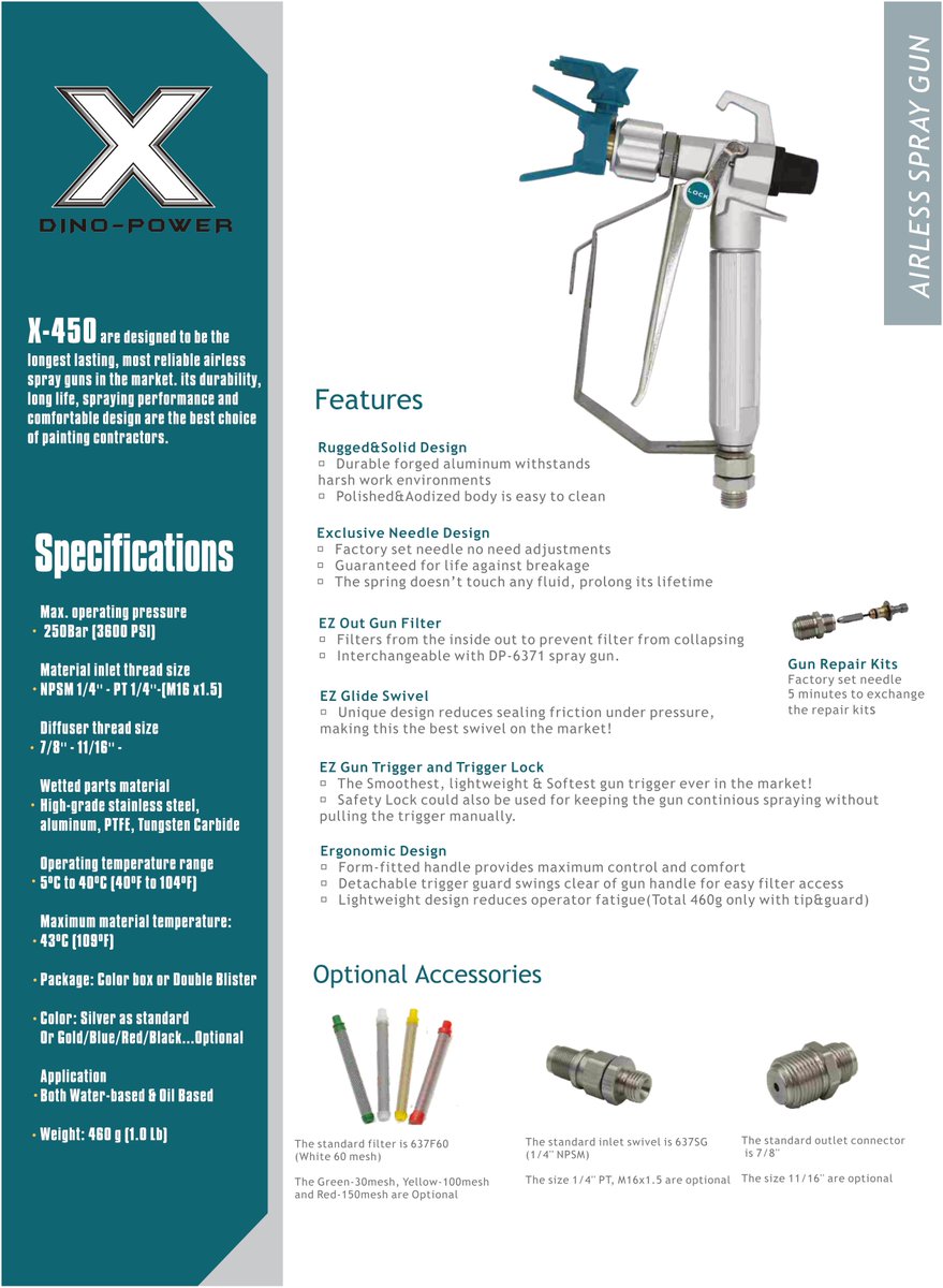 DP AIRLESS SPRAY NEW GUN WITH LIGHT WEIGHT