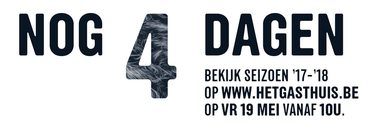 Het_Gasthuis's tweet photo. Nog 4 dagen! Bekijk vanaf vrijdag 19 maart om 10u online het nieuwe seizoen op https://t.co/xI9F3h9GrP https://t.co/jZ8317Q6FS