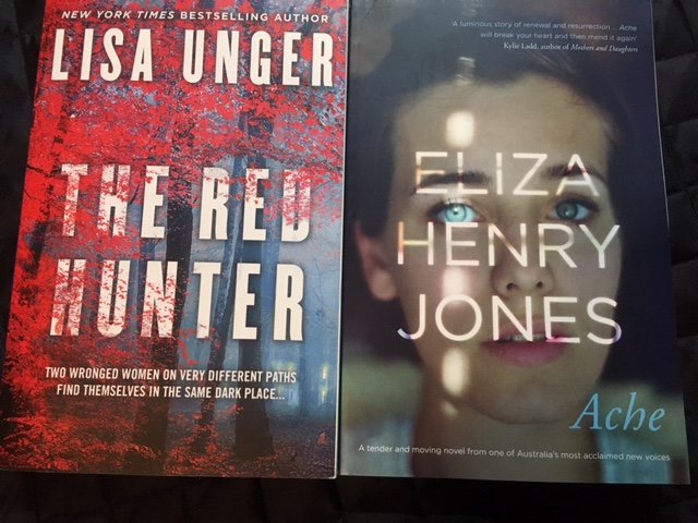 Carpe_Librum1's tweet photo. In the mail today: #Ache thx to #aussieauthor @ehenryjones and @HarperCollinsAU & #TheRedHunter by @lisaunger thanks to @SimonSchusterAU https://t.co/x5v4gr12qI