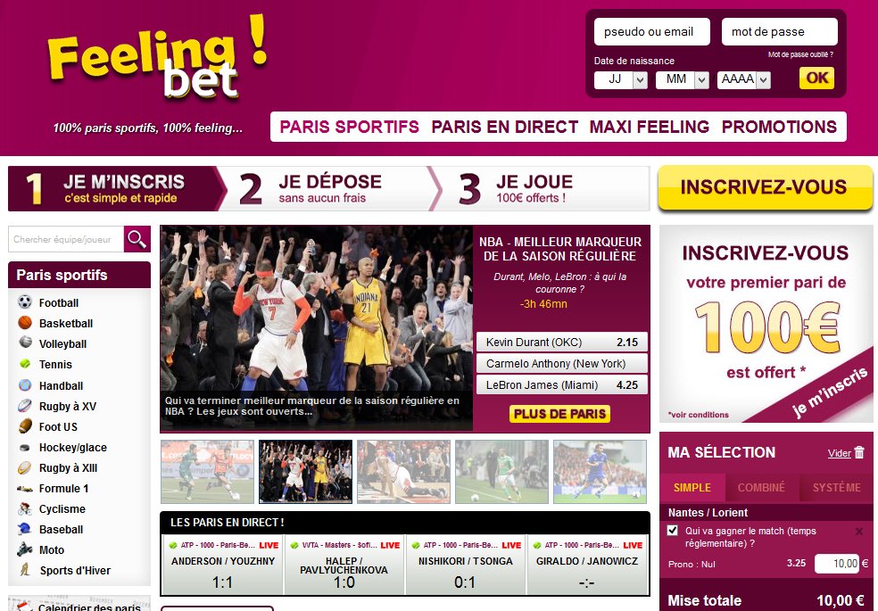 Le King a testé Feelingbet pour vous !!!

Lire > ht.ly/VHR230bcX4z