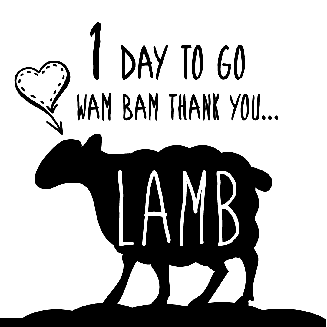 myswich's tweet photo. It's the final countdown!!! 1 day to go... #lambswich is coming https://t.co/ybaSHEjOVD