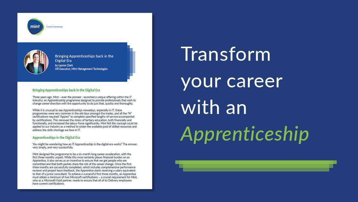 MintGroupZA's tweet image. Interested in an Apprenticeship in the Tech industry? Applications are now open for our July intake: buff.ly/2rh4epN #TechApprentice