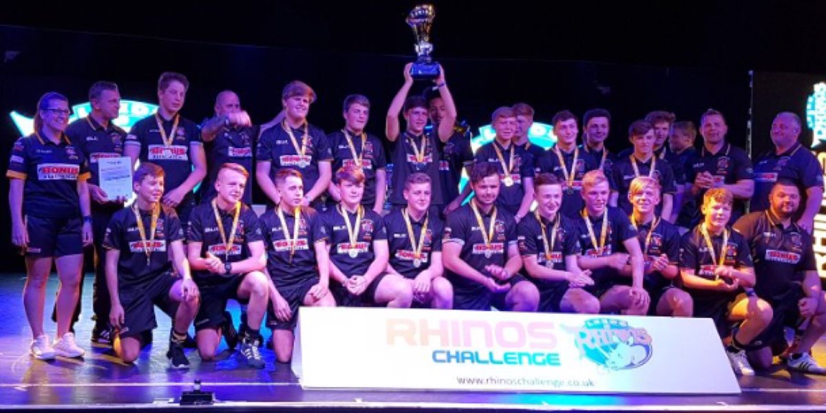 SkirlaughRL's tweet image. 🏆winners🏆 congratulations to the 15s who won @RhinosChallenge @Butlins staying undefeated #welldoneall 👍👍