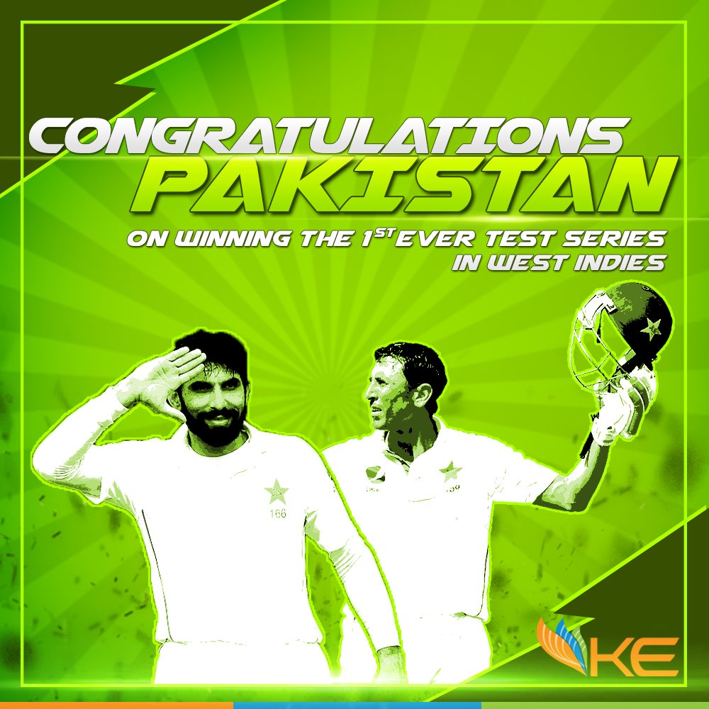 kelectricsports's tweet photo. KE pays tribute to one of the finest cricketing talents of this country. Congratulations for achieving yet another series win. #MisYou https://t.co/xH97UOu5La