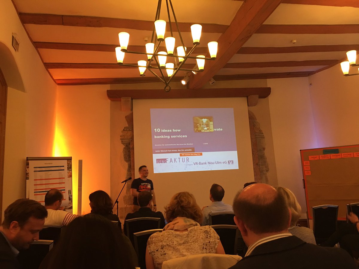 BVRPresse's tweet photo. How can #bots innovate banking? #neugierig #gbc14 @tweet_kh https://t.co/Reir4rDE1u