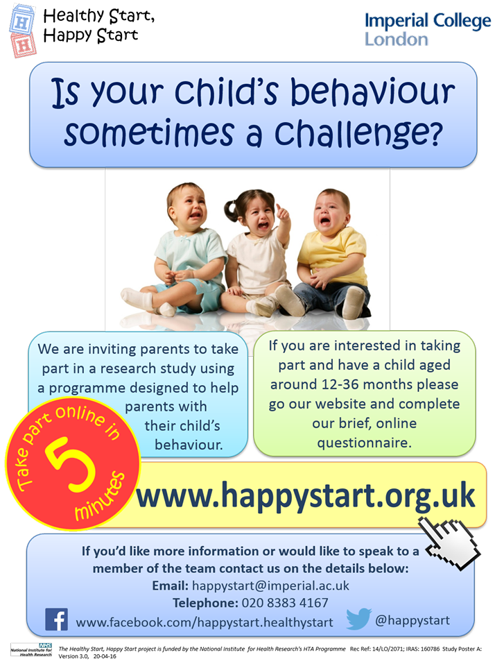 StartHappy's tweet photo. Child aged 1 or 2? Want to understand more about their behaviour? Take part in NHS research: https://t.co/iDUzdkIMue  @MNHertfordshire https://t.co/0XMoA3Nvuj