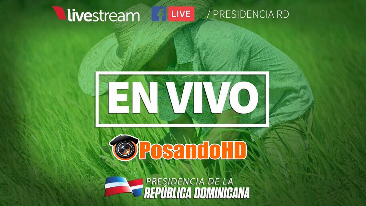 #PosandoconDanilo <a href="/DaniloMedina/">Danilo Medina</a> estará #ENVIVO a las 11:00 en El Factor de Nagua celebrando el Día del Agricultor 
livestream.com/PresidenciaRD/…