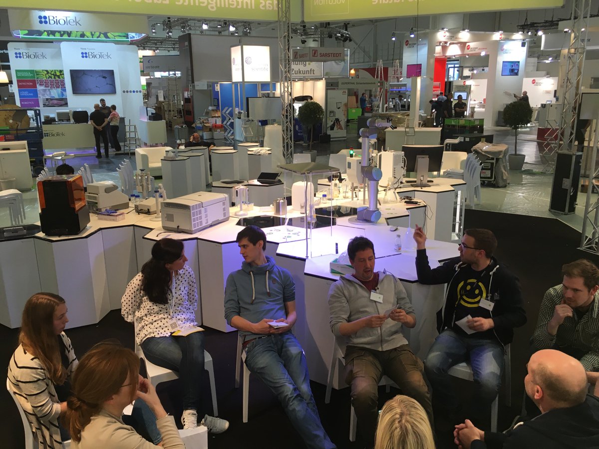 labfolder's tweet photo. The @smartLAB2017 @biotechnica #Labvolution begins tomorrow! We're ready to take the main stage and show you the future of your laboratory https://t.co/EYM3ZuMLEW