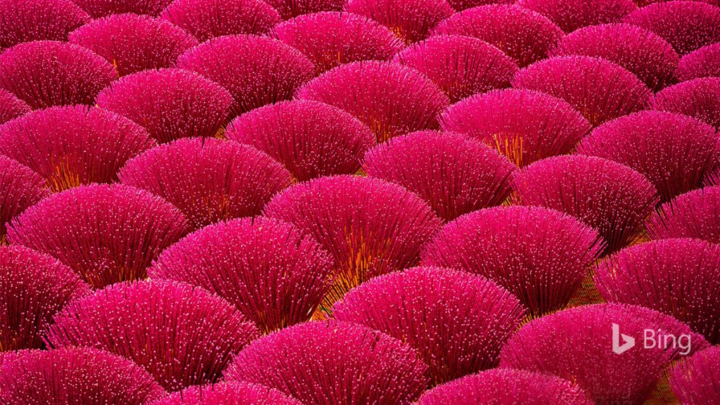 Incense bundles in a factory in Xinhui District, Jiangmen City, Guangdong Province, China. Bing.com