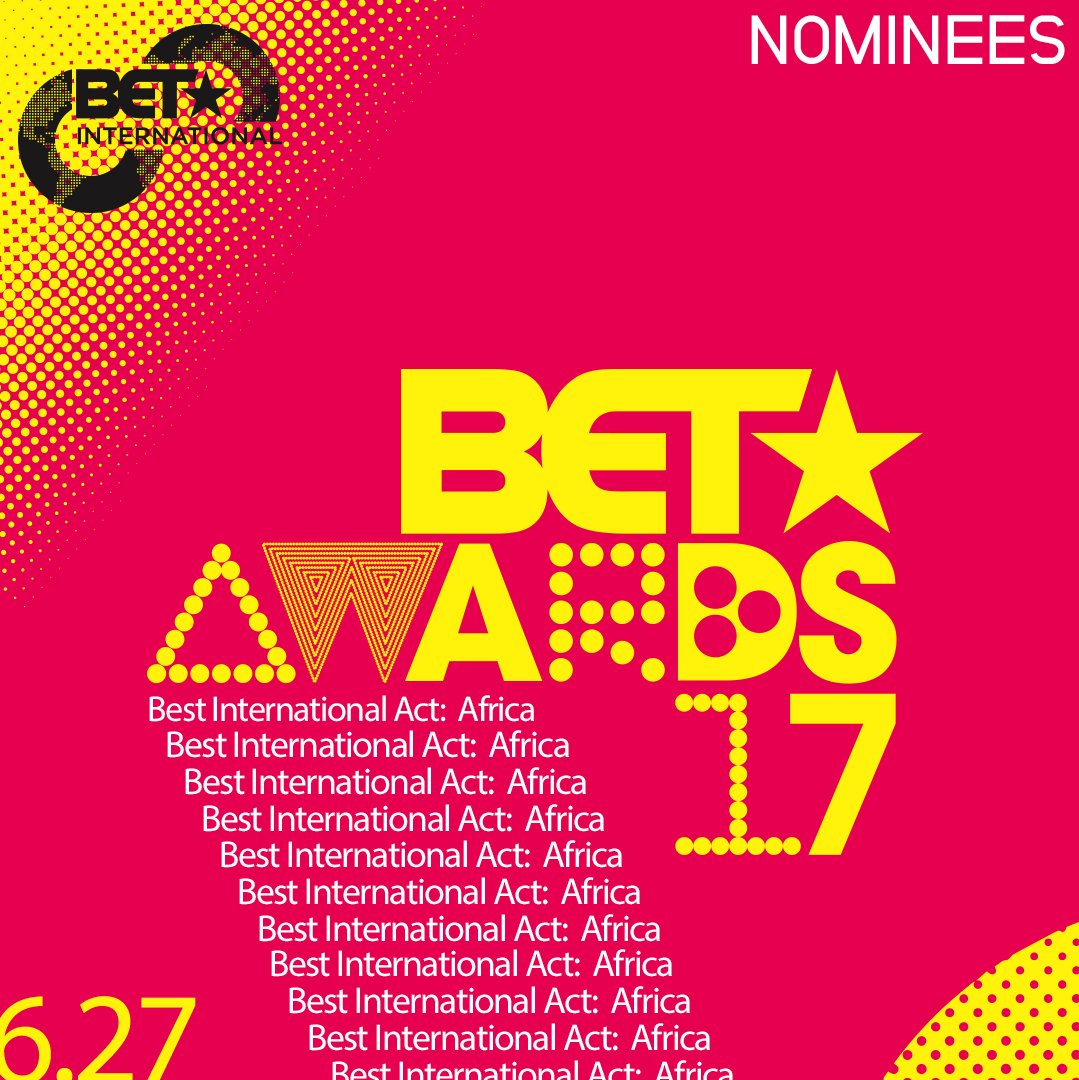 BET_UK's tweet photo. #BestIntlActAfrica https://t.co/8zLPWCoAul
