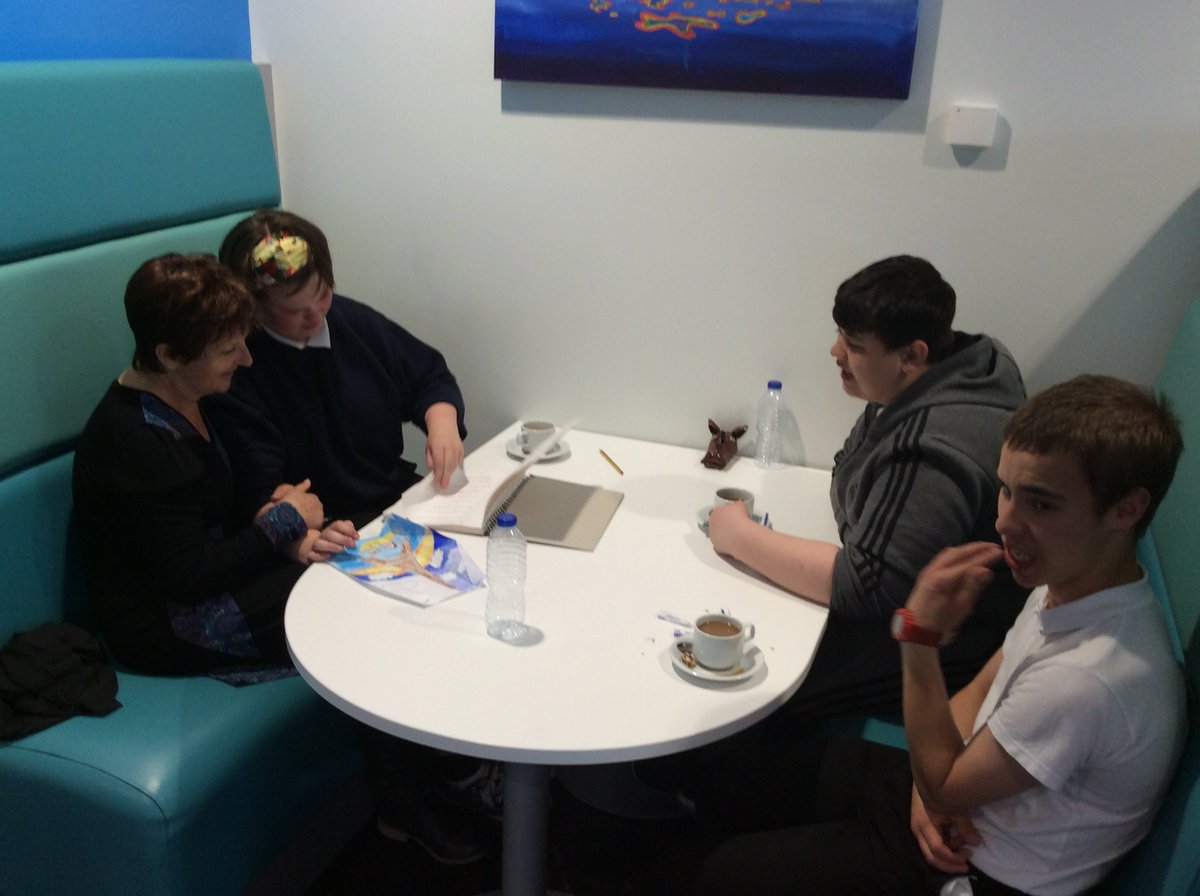 Fantastic afternoon watching the Premier of our Dragon Film &amp; treated to refreshments in the cafe with Mrs Wakefield <a href="/ysgolygogarth/">ysgol y gogarth</a>