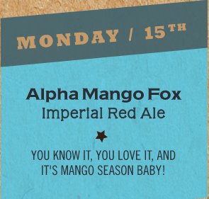 The American Craft Beer Week is here and with it our first treatment! #AlphaMangoFox #ACBW #WynwoodBrewing #MiamisFirstCraft