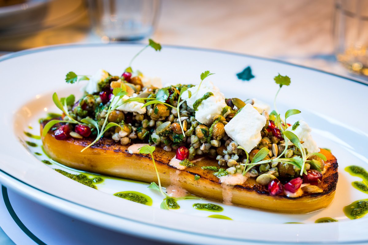 #meatfree doesn't necessarily mean boring..try our roasted butternut squash with crumbled feta to brighten up your Monday! #vegetarianweek