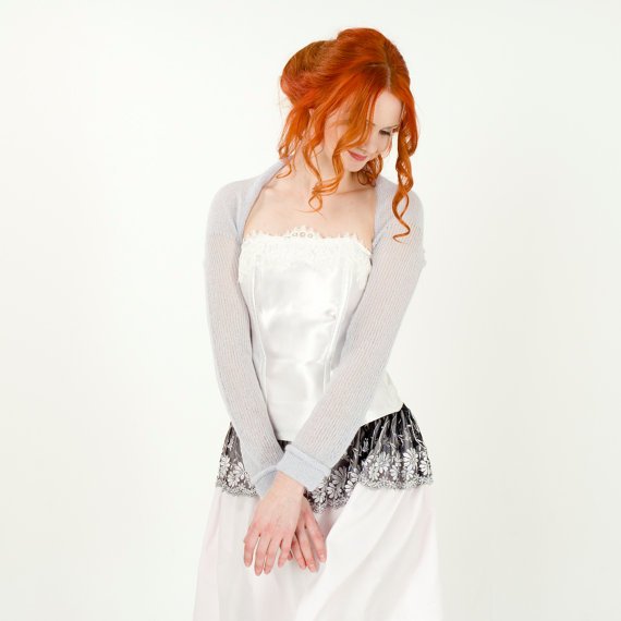 Fashion_4_baby's tweet photo. Bridesmaids Bolero Pale Lavender gray Wedding bolero shrug Loose knit bolero Bridal Dress cover up  Wedding sweater https://t.co/fvJ8enOFWz https://t.co/eSGsQUo9Sf