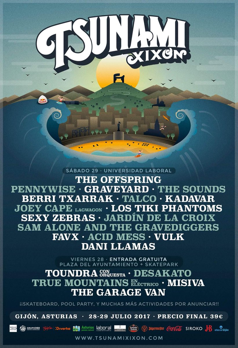 desakatorock's tweet photo. Ya tenemos la disposición por días del @TsunamiXixon Nos vemos el viernes 
28 de julio en la plaza del Ayto, y gratis! 🔥🔥 #LaTeoríaDelFuego https://t.co/0DQ75i9Jmc
