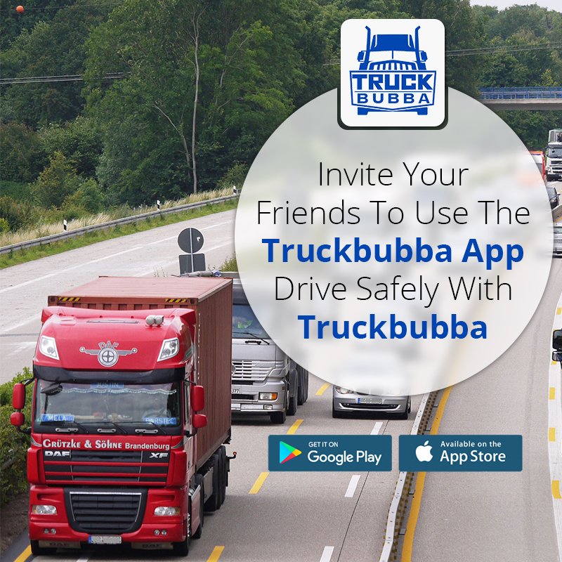 truckbubba's tweet photo. Invite your friends too to use the Truckbubba app. Drive safely with Truckbubba.
#transportation #truckerslife #trukersapp https://t.co/jVQBXMFKKn