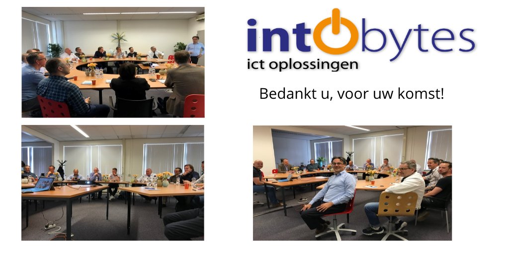 InToBytes's tweet photo. Afgelopen donderdag een geslaagd #seminar gehad over "SharePoint online", de winnaar van onze masterclass is @nosun@martijnboshuis. https://t.co/XhYs4qBVNz