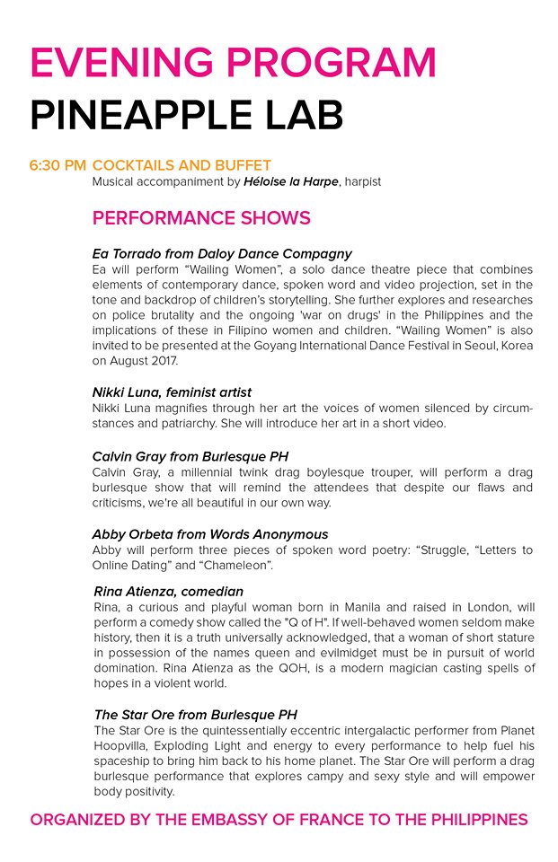 .<a href="/JazzyTamayo/">Jazz Tamayo</a> <a href="/NaomiFontanos/">Naomi Fontanos</a> <a href="/queertastically/">soraumi</a> @IndividNoellism <a href="/feministph/">rest</a> <a href="/shakirasison/">Shakira Sison</a> <a href="/feistmagazine/">FEIST</a> After the forum, join the free #SheForShe arts event feat <a href="/NikkiLuna/">nikki luna</a>, <a href="/abby_orbeta/">Enbae⁷ 🏳️‍🌈🦄✊ (they/them)</a>, &amp; other feminist artists! facebook.com/events/1874375…