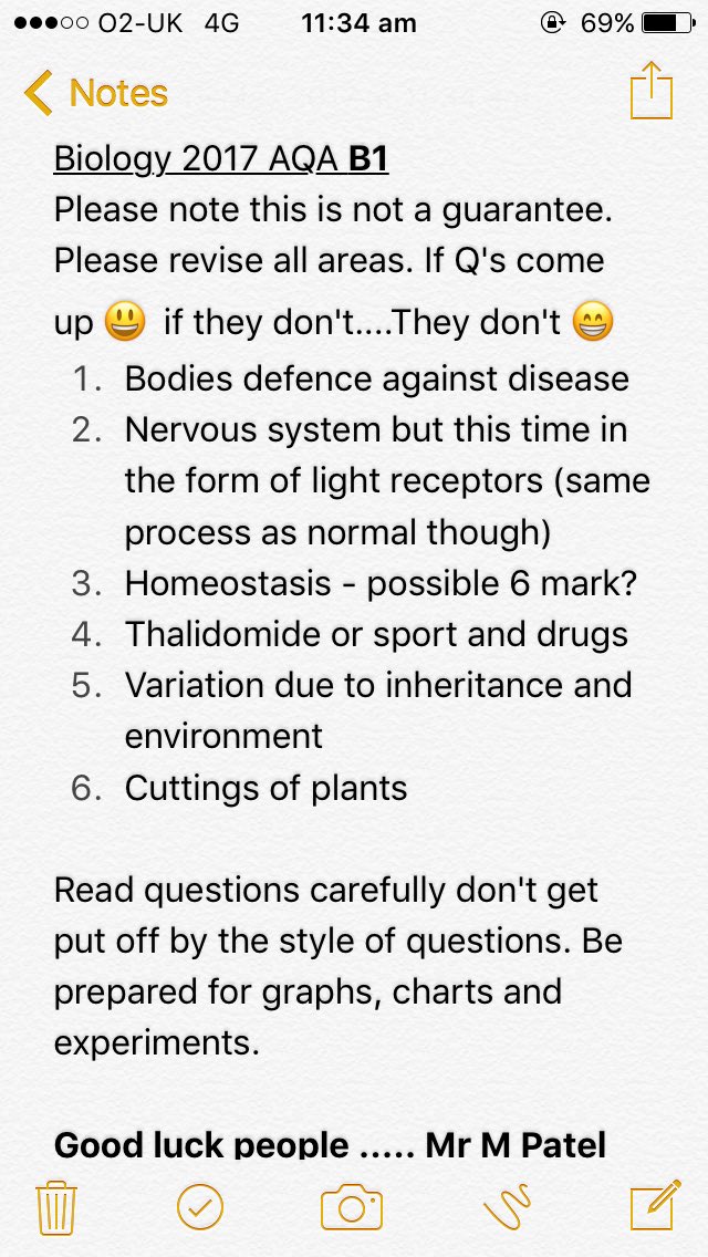 N4LYO's tweet photo. Here it is. My predictions for #AQAbiology #biology #gcsebiology #scienceGCSE B1 2017 #aqab1 #aqaBio fee free to RT and share https://t.co/dl1kwNq9EC
