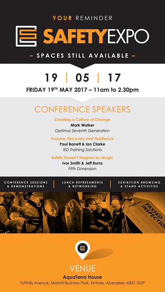 Come along to the <a href="/safety_expo/">The Safety Expo</a> on Friday 19th May to experience some #safetymagic with myself and <a href="/5DmagicJeff/">Jeff Burns</a>.