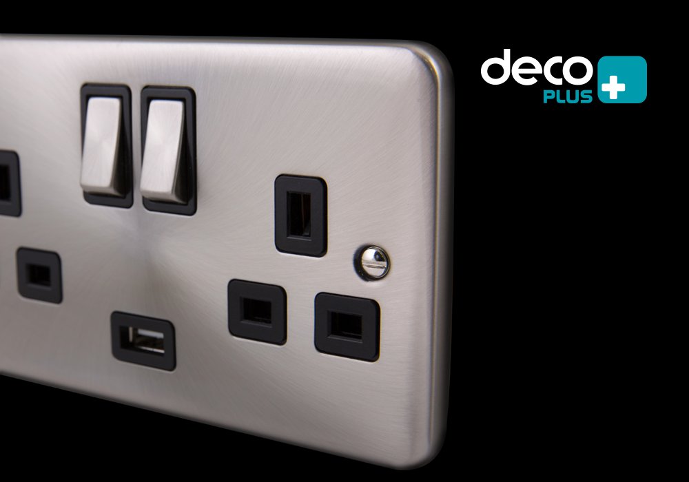 ClickScolmore's tweet photo. 1G &amp; 2G Switched socket with 2.1A USB outlets are available in 7 beautiful finishes with the new Deco Plus range https://t.co/MNf3fQ66II https://t.co/jRcGTJYrDs