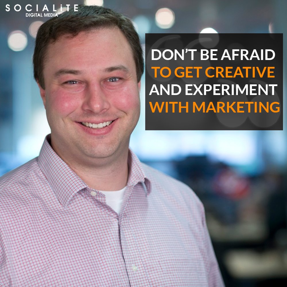 socialiteDM's tweet photo. #MondayMotivation
Don't be afraid to get creative and experiment with marketing. https://t.co/P68hkBWE6i