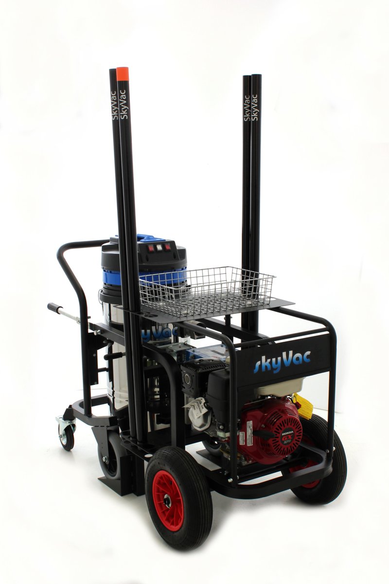 COMING SOON: The first #SkyVac system which boasts an on-board power unit eliminating the need for separate generators #FacilitiesManagement