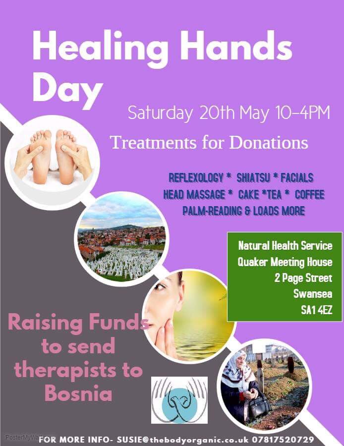 Swansea folk! Treatments for donations-this Saturday #healinghands