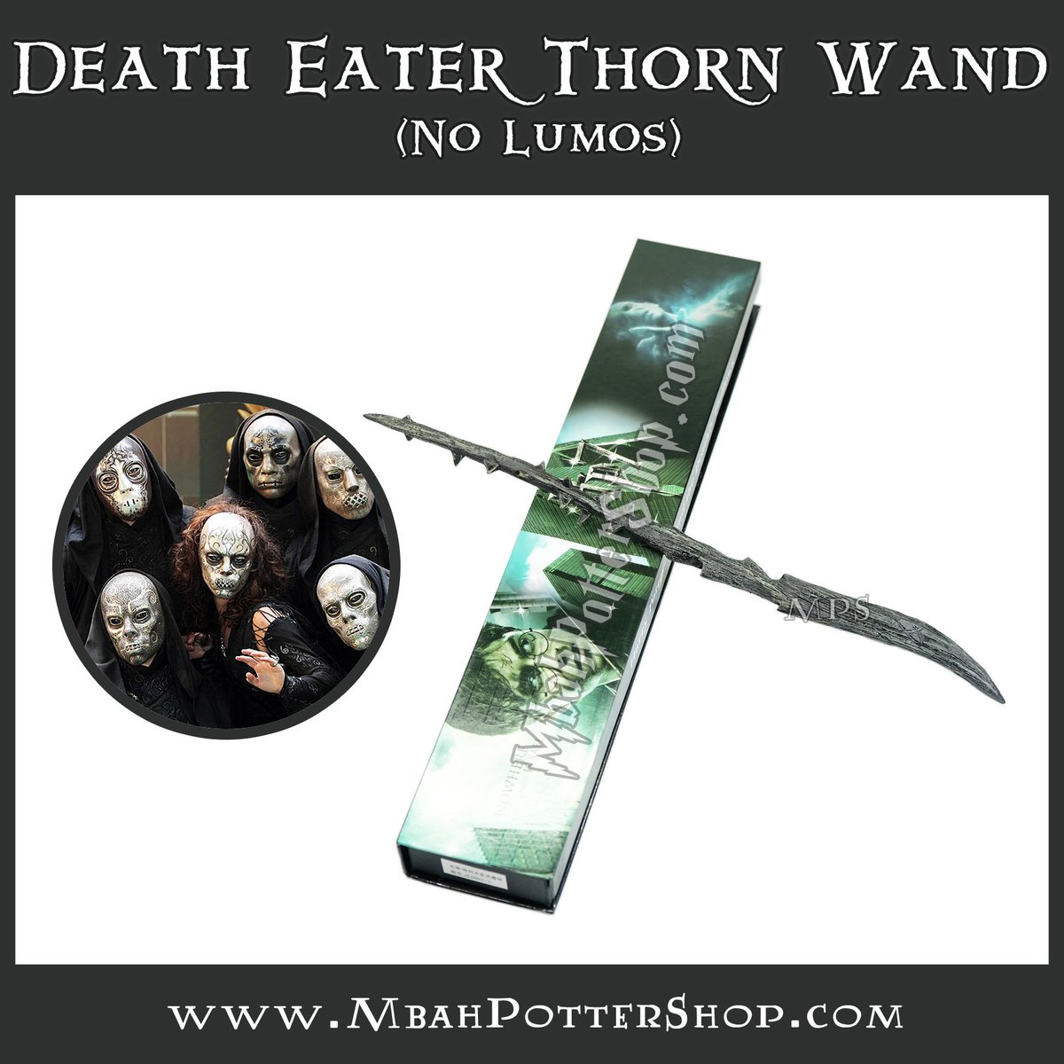 DEATH EATER THORN WAND (NO LUMOS) I IDR 169.900 I Ready Stock (Limited) I Impor I Untuk cara pembelian, silahkan cek di facebook.com/notes/mbah-pot…