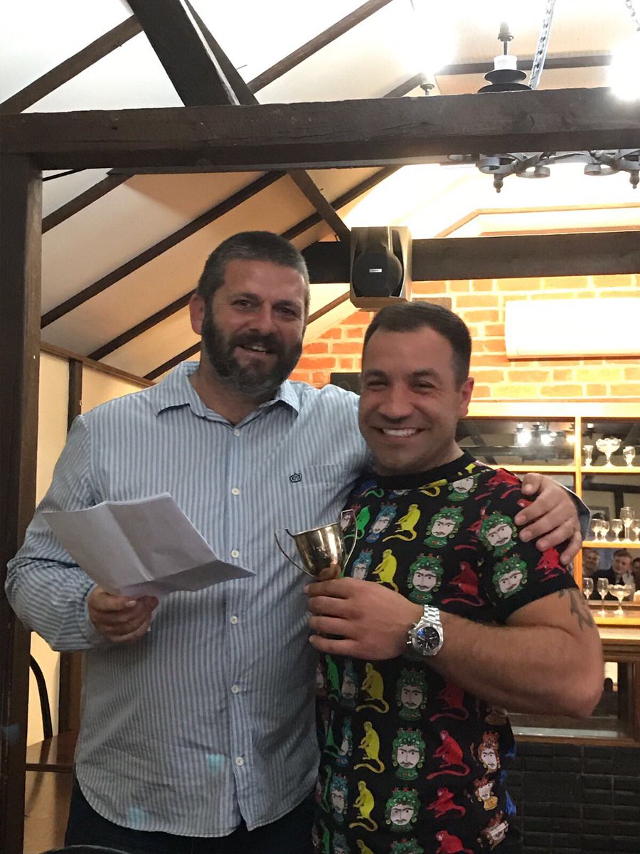 Stcleresfc's tweet photo. A very touching speech ended with born again @Halesy85new getting the new Yeomans award in honour of Colin's late father. https://t.co/K69OC2cmiv