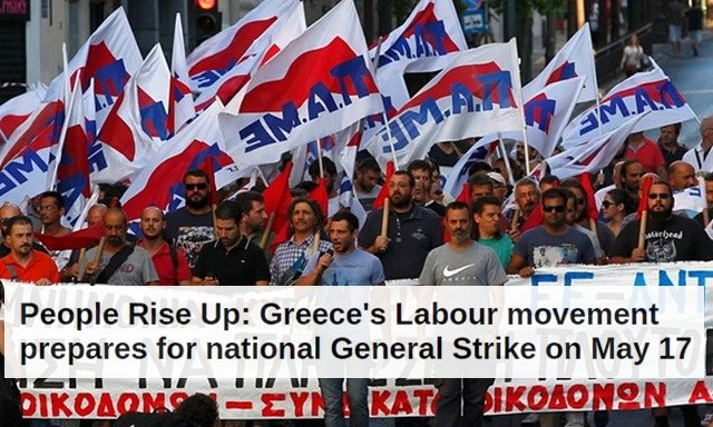 id_communism's tweet photo. People Rise Up: #Greece's Labour movement prepares for national General Strike on May 17 https://t.co/81hbo4IXTl #StrikeGR #Grecia #PAME https://t.co/AhZbqyA29K