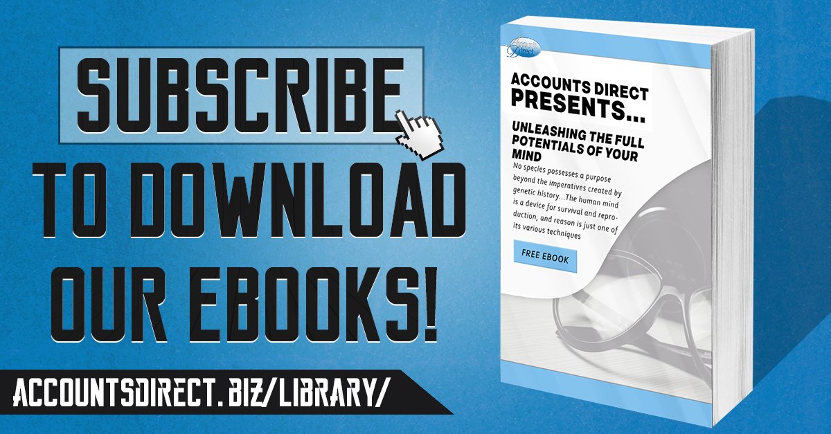 Enhance Your Life, Business, and Mind with our ebooks. Download them here: accountsdirect.biz/library/ 📚
#BetterYourSelf