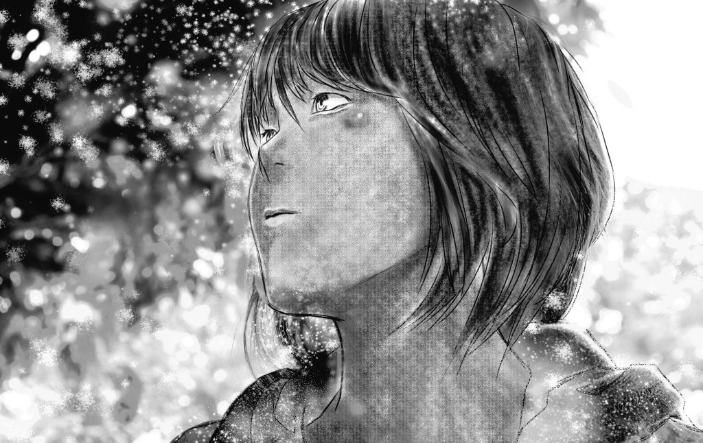 #描いた絵をモノクロにしていくとかっこいい 

どうでしょう? 