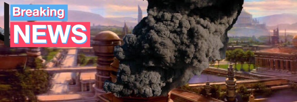 CCentralNews's tweet photo. BREAKING: The fire at the Embassy on Bajor is finally out, that you to the Crews who helped extinguish the flames. The Fatalities hold at 8 https://t.co/rey7oAiMQp