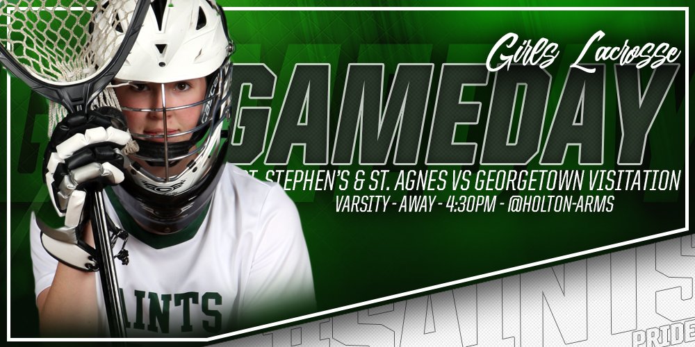 SSSAS_Athletics's tweet photo. GAMEDAY! ISL CHAMPIONSHIP! Girls Lax plays Georgetown Visitation today at 4:30PM.  Game will be played at Holton-Arms! LETS GO! #SaintsPride https://t.co/hrsgfSN9BN