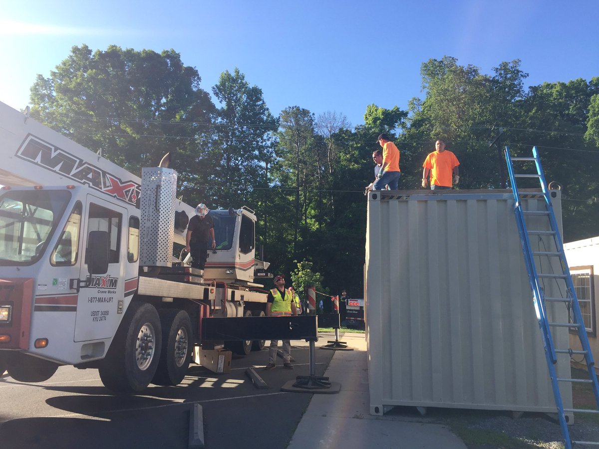 EdificeConst's tweet photo. The @CovenantDay #ContainIt houses are gearing up to head to South Dakota https://t.co/bQOy9M3msL