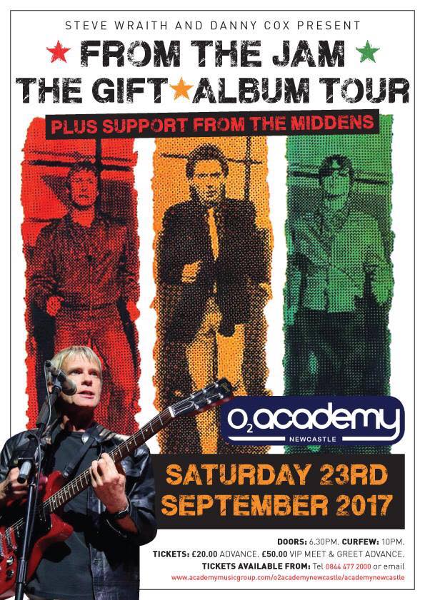 Relentless_NE's tweet photo. FROM THE JAM ft BRUCE FOXTON - O2 Academy Newcastle / Sat 23rd Sep / Tickets https://t.co/H1NpzXThxy https://t.co/eCWbhRbazE