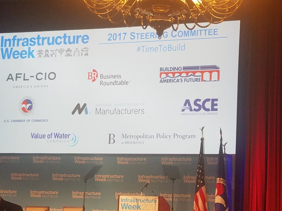 TomSandersonCEO's tweet photo. Everyone is for better infrastructure, but who will pay? #timetobuild https://t.co/TiPUWjB5Dp