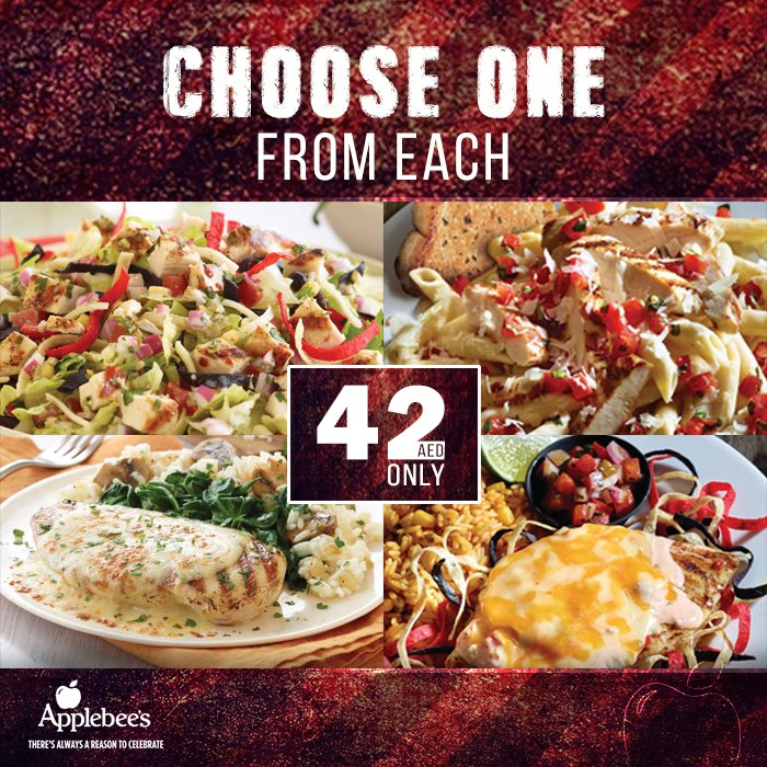 Applebee's UAE on Twitter "Check out our special lunch menu from