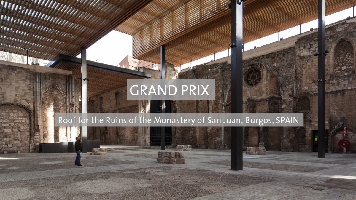 Roof for the Ruins of the Monastery of San Juan,Burgos, SPAIN won a Grand Prix in the Category Conservation europeanheritageawards.eu/winners/roof-r…