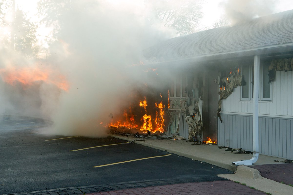 North Park Fire was dispatched to a structure fire at the Village Inn Motel on May 13.