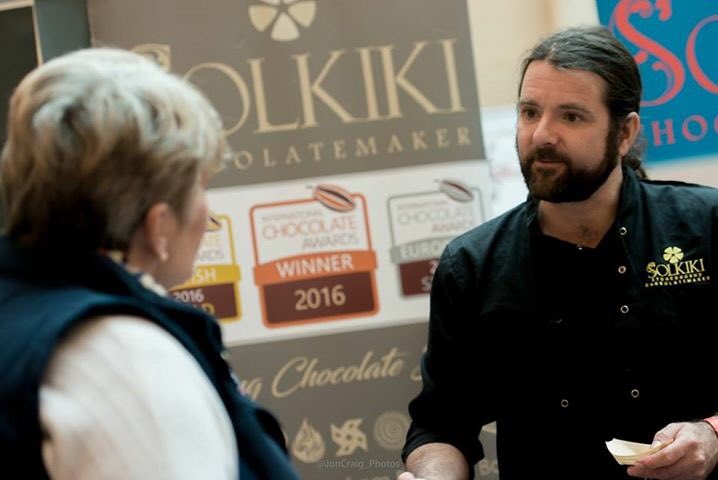 Chocolatemaker Bob at the <a href="/TasteChocUK/">Taste Chocolate</a> festival in Bristol a month ago! 🍫