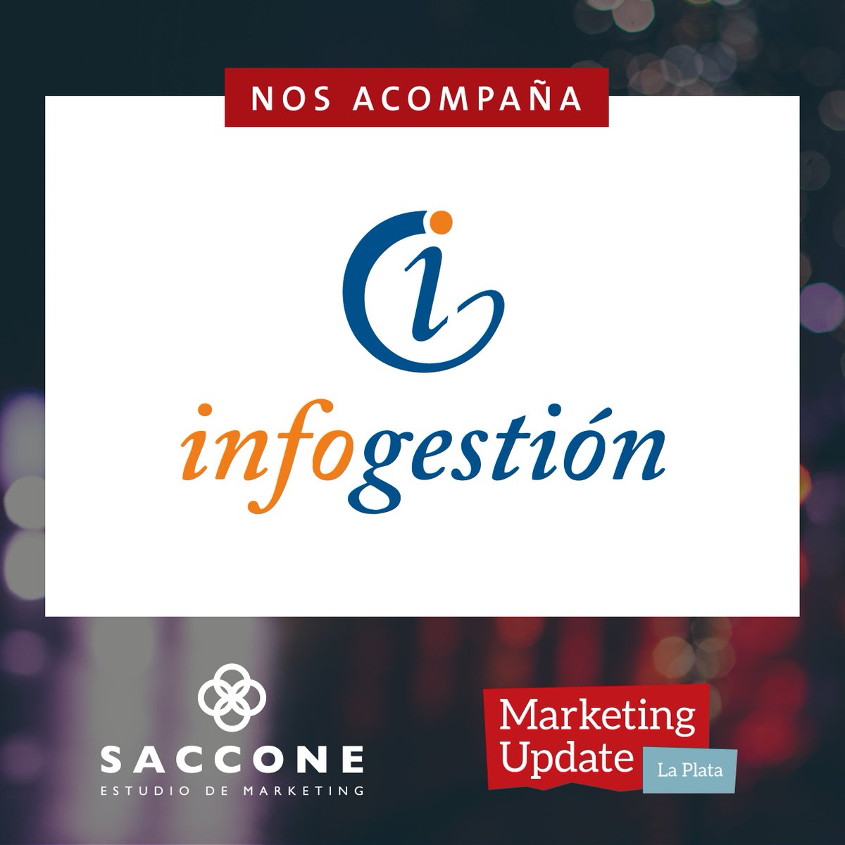 estudiosaccone's tweet photo. Infogestión brinda soluciones de tecnología para la gestión entendiendo a cada organización como única. Sponsor del #MarketingUpdateLP https://t.co/WL2RdOShdY