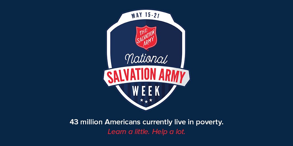 It’s National Salvation Army Week! Learn a little. Help a lot. <a href="/SalvationArmyUS/">Salvation Army USA</a> #NationalSalvationArmyWeek #DoingTheMostGood