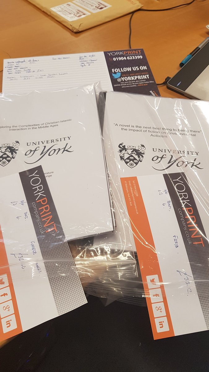 Ok, i think it's safe to say last dissertation has been print and bound for today #CuttingItFine. Thats 33 in total, last one inside 10 mins