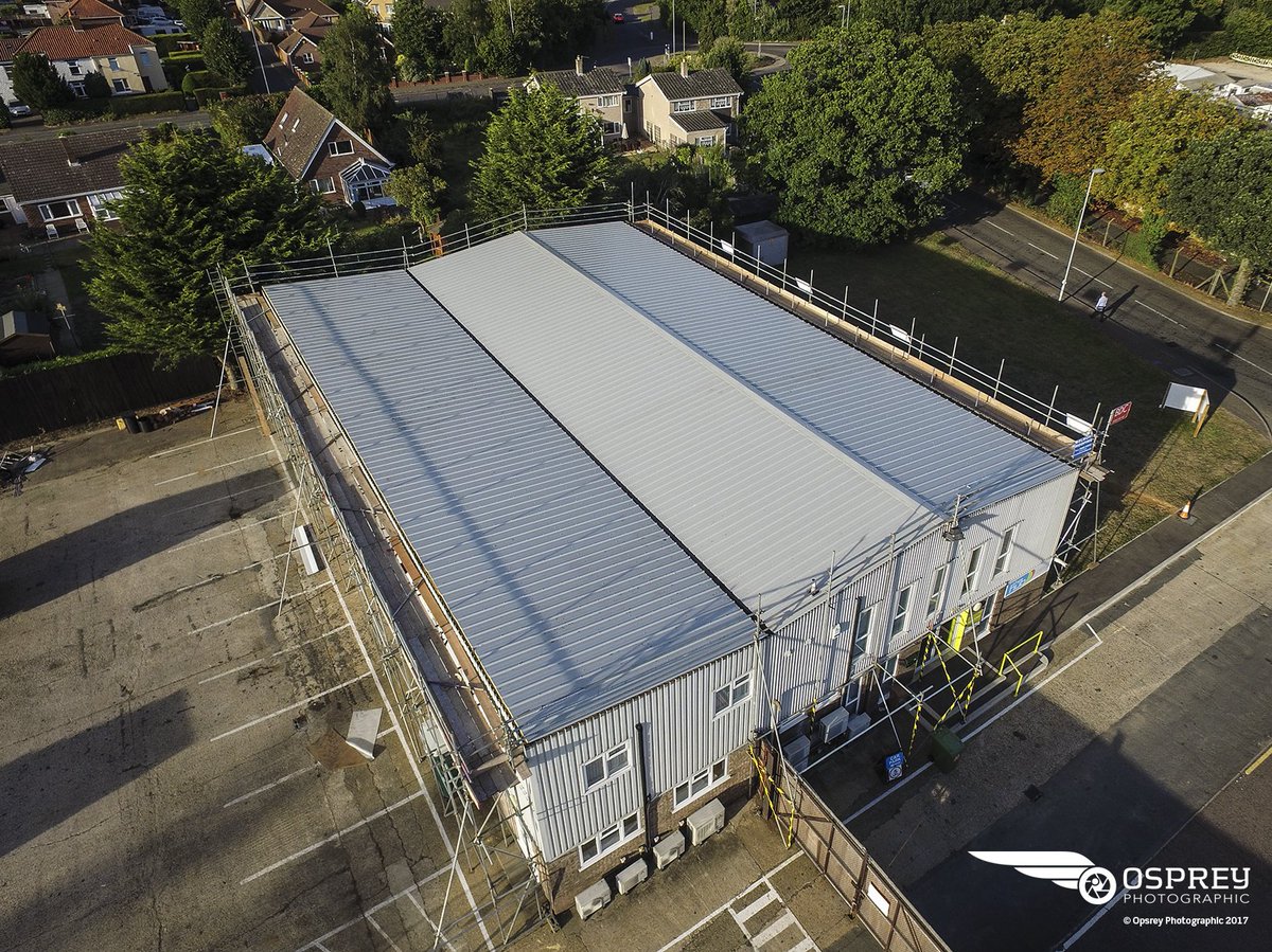 Osprey_Photo's tweet photo. Roof top development photos of The Hub, for Hope Community Church @HopeWymondham https://t.co/uYoudDYNd1
