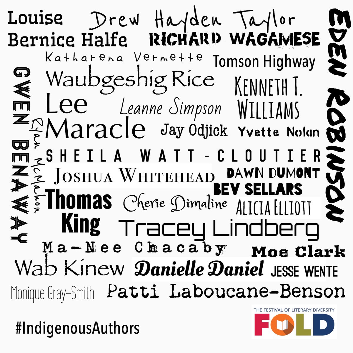 TheFOLD_'s tweet image. This land is rich w/ incredible indigenous voices. We want to re-introduce you to a few. Find them. Read them. No excuses. #diversecanlit